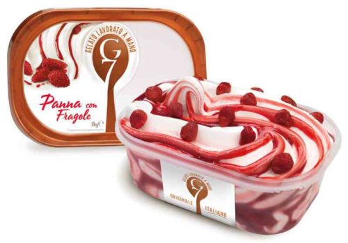 Gelato G7 1kg Panna Con Fragole