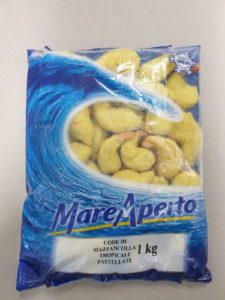 MARE APERTO Code di Mazzancolle tropicali Pastellate